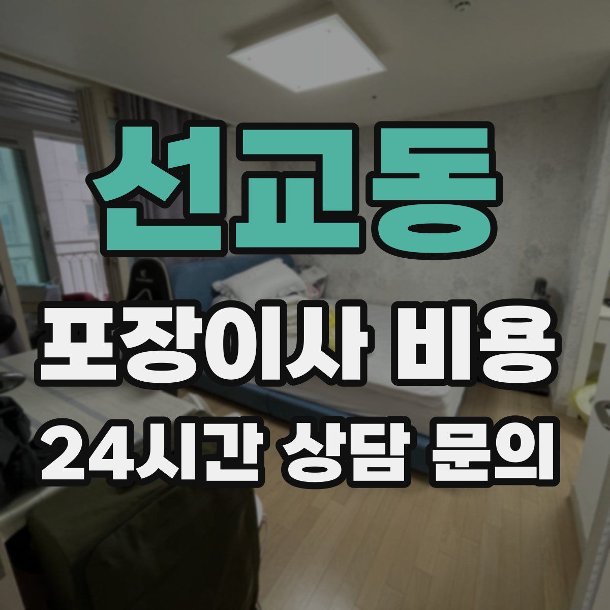 선교동 포장이사 비용