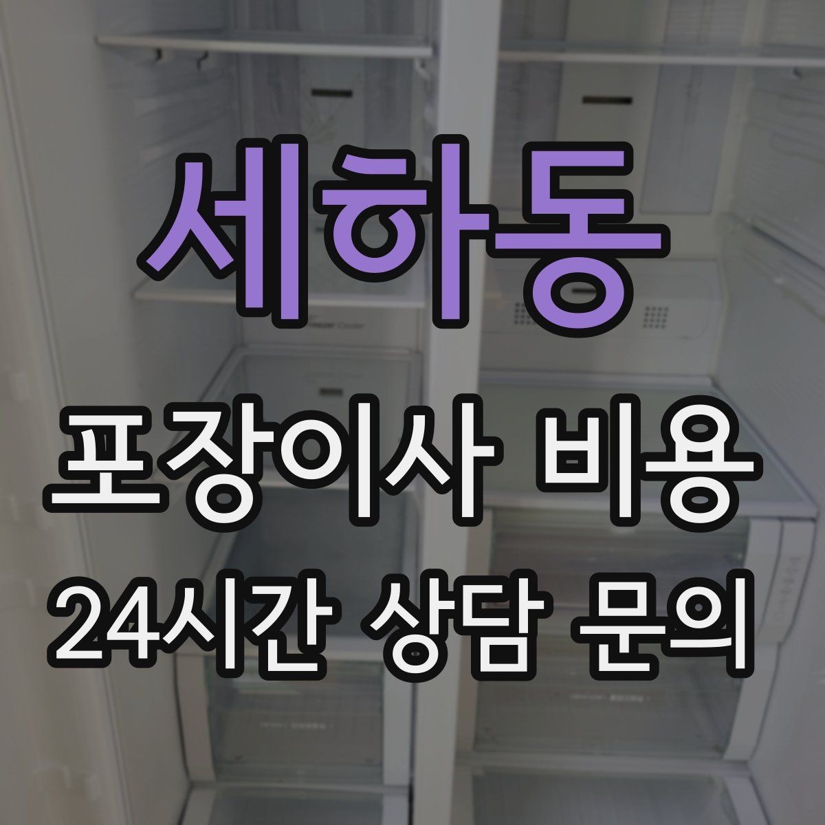 세하동 포장이사 비용 원룸 이사도 포장이사가 필요한 경우