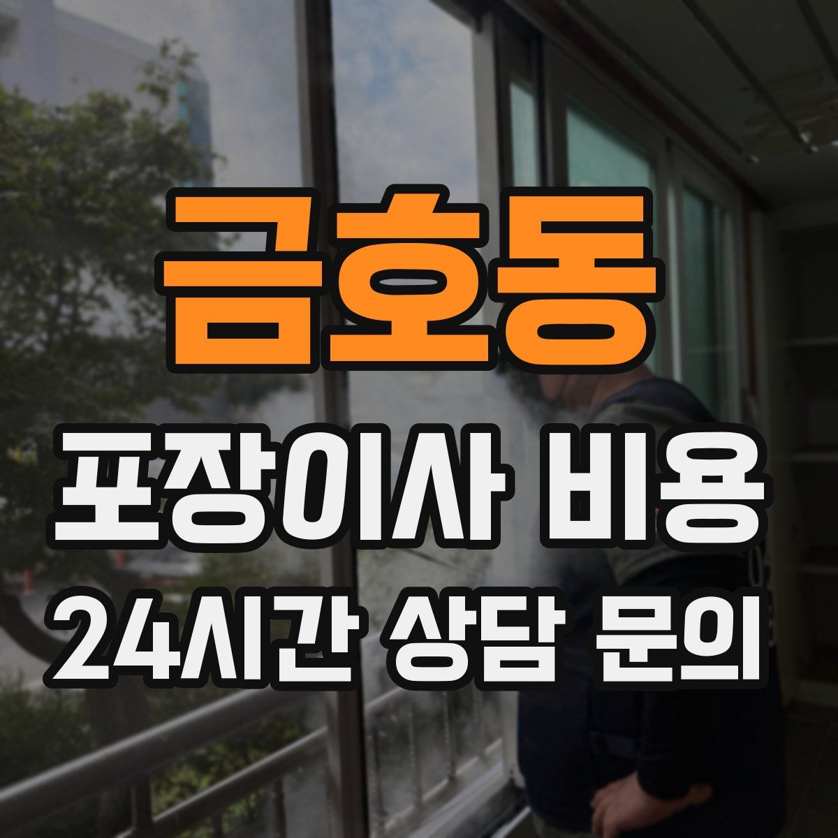 금호동 포장이사 비용
