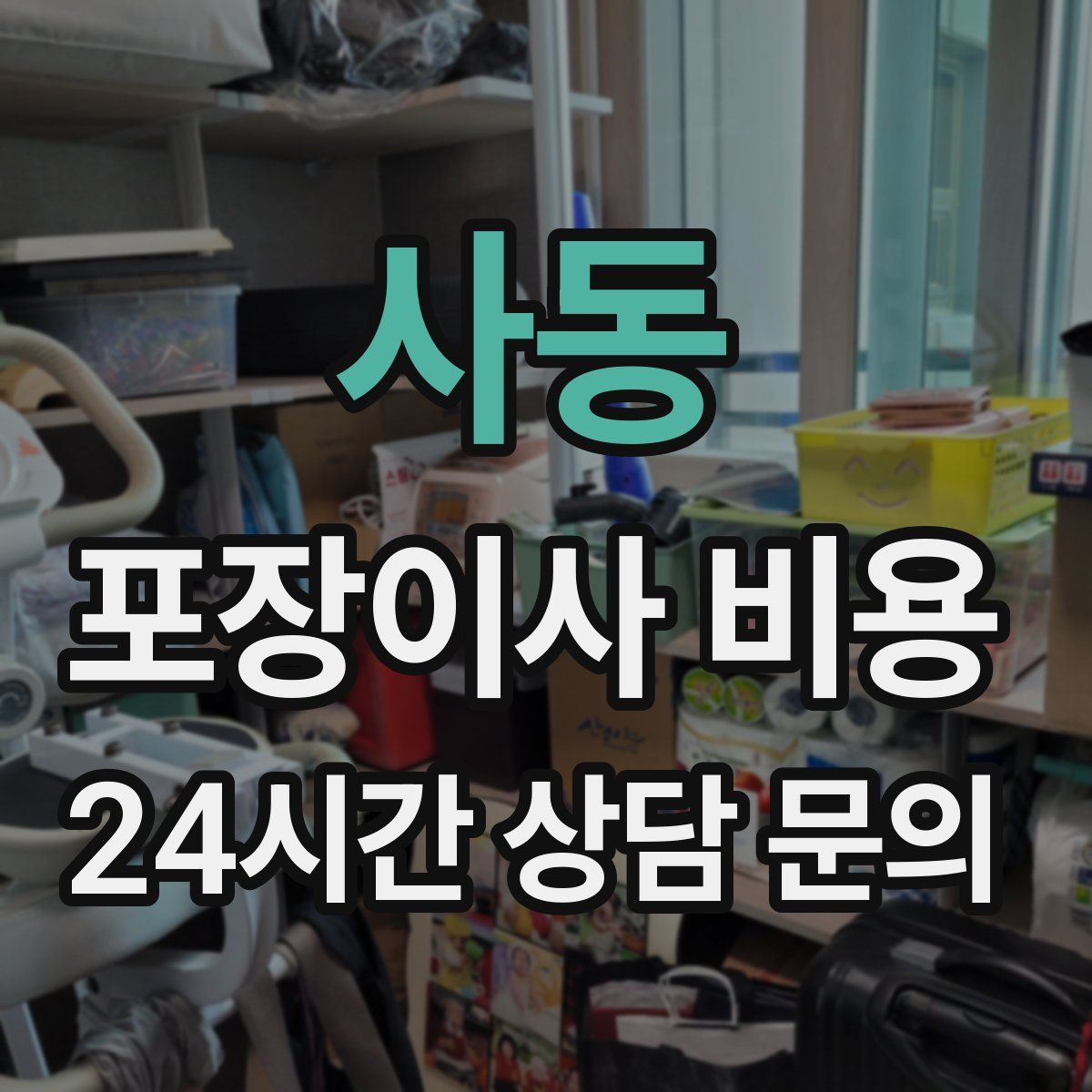 사동 포장이사 비용