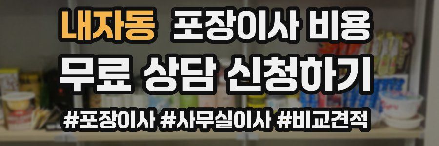 내자동 포장이사 비용