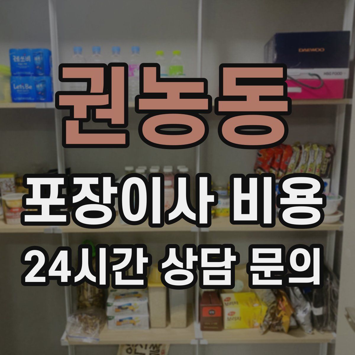 권농동 포장이사 비용