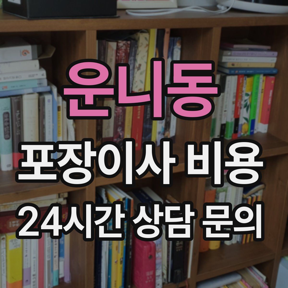 운니동 포장이사 비용