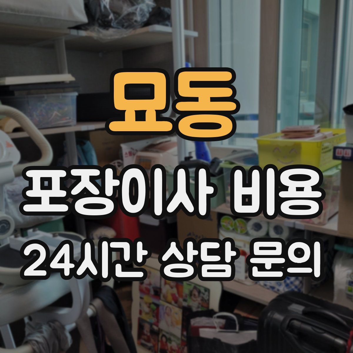 묘동 포장이사 비용