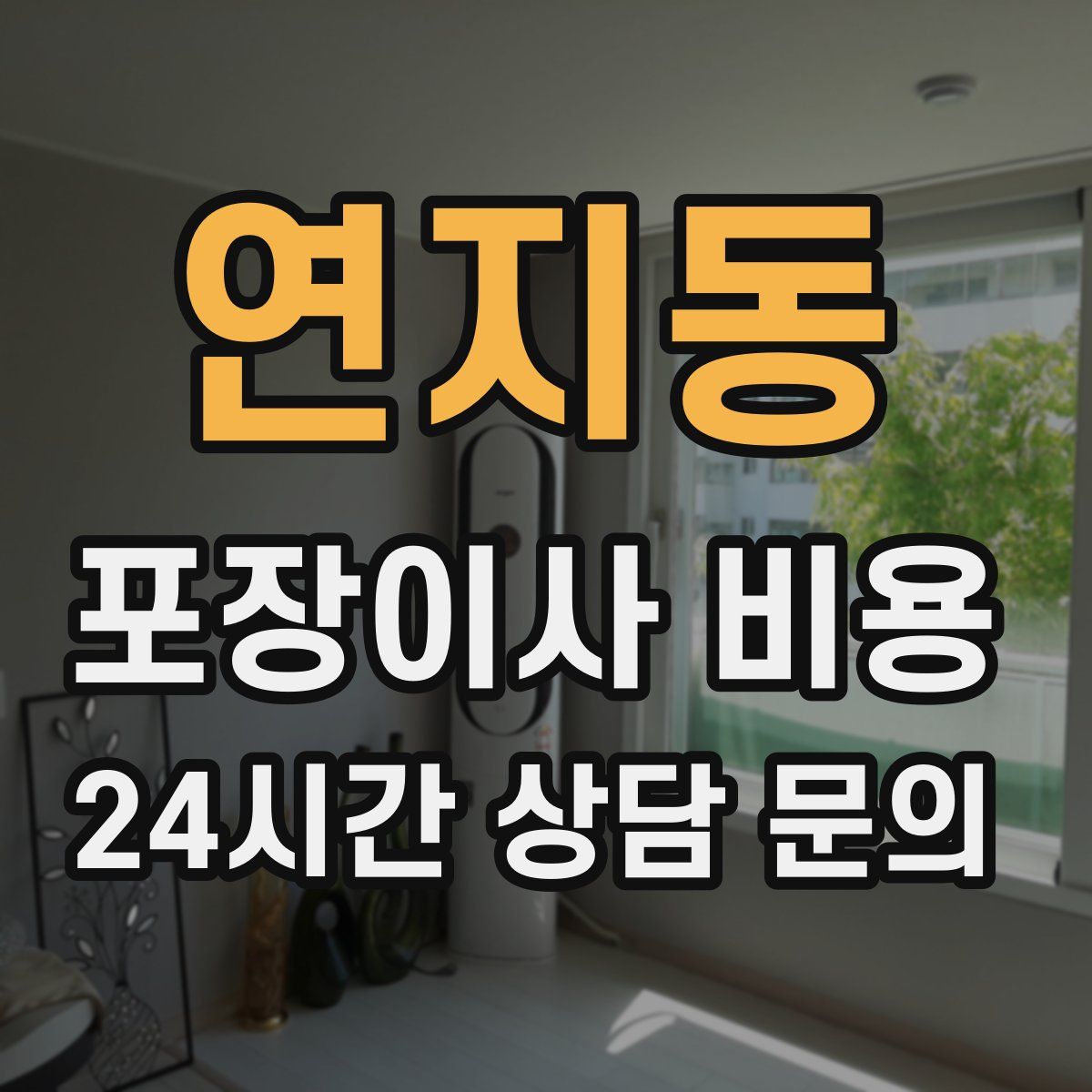 연지동 포장이사 비용