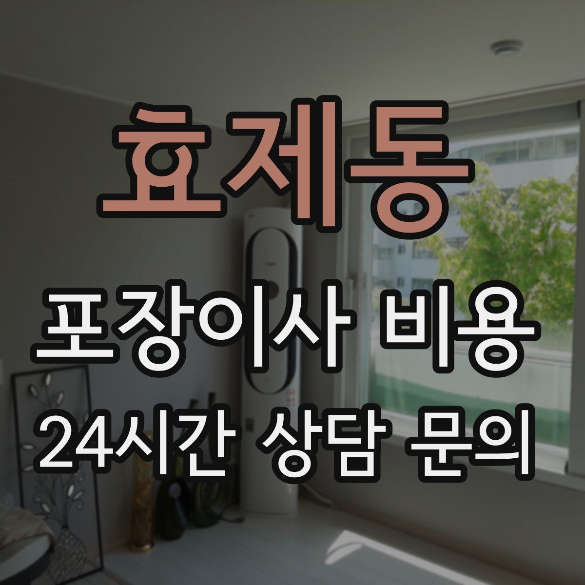 효제동 포장이사 비용