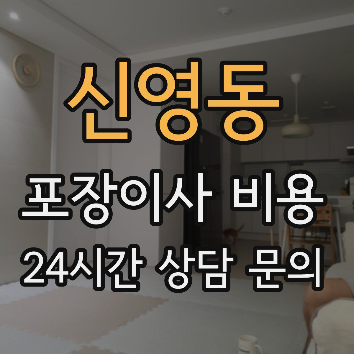 신영동 포장이사 비용