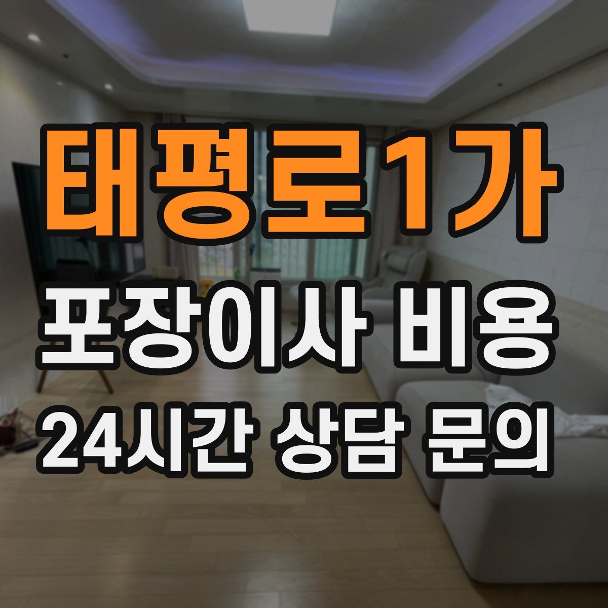 태평로1가 포장이사 비용