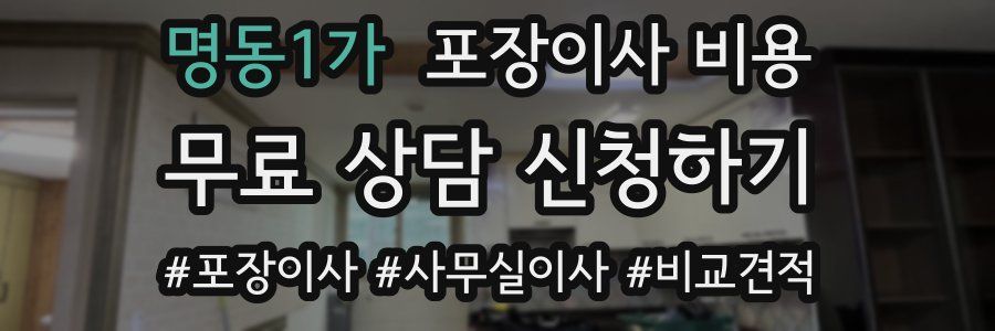 명동1가 포장이사 비용
