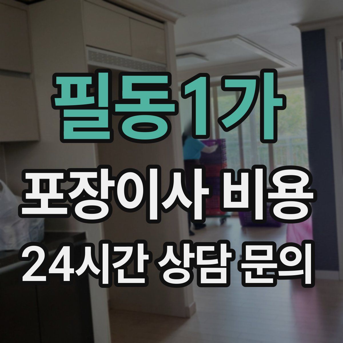 필동1가 포장이사 비용