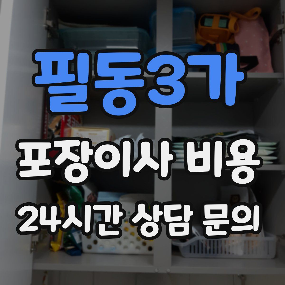 필동3가 포장이사 비용