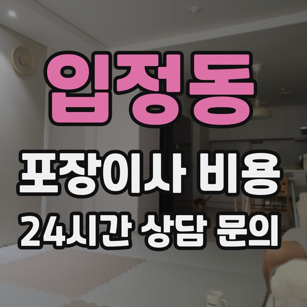 입정동 포장이사 비용