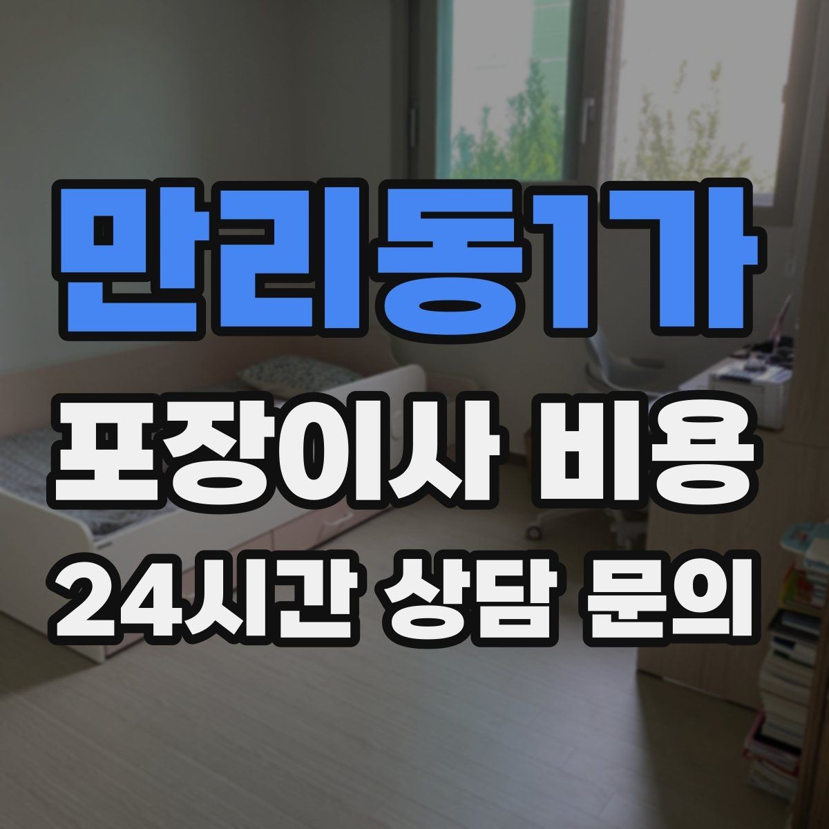 만리동1가 포장이사 비용 보관이사가 필요한 상황과 비용 구조