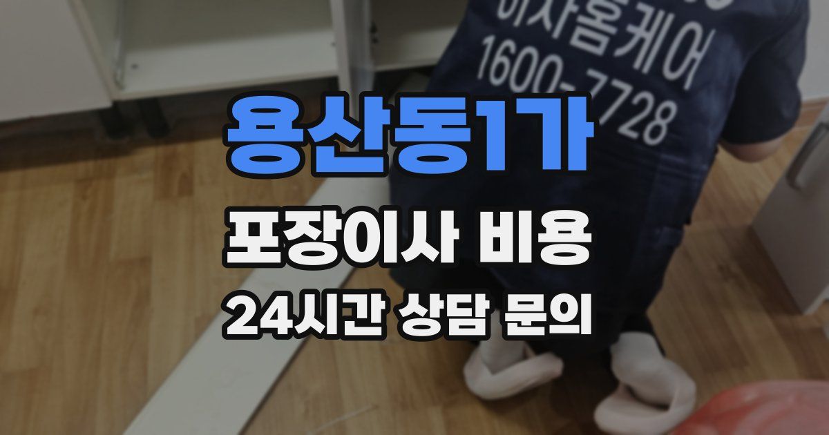용산동1가 포장이사 비용
