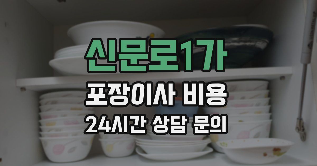 신문로1가 포장이사 비용