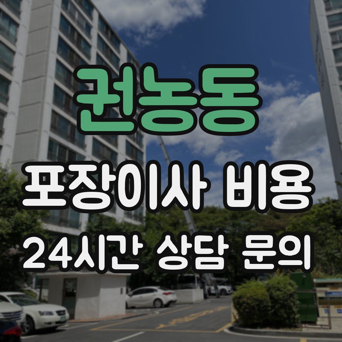 권농동 포장이사 비용