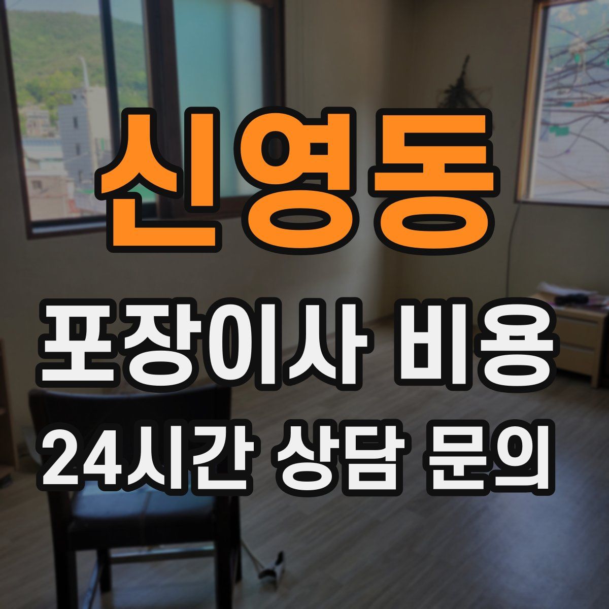 신영동 포장이사 비용