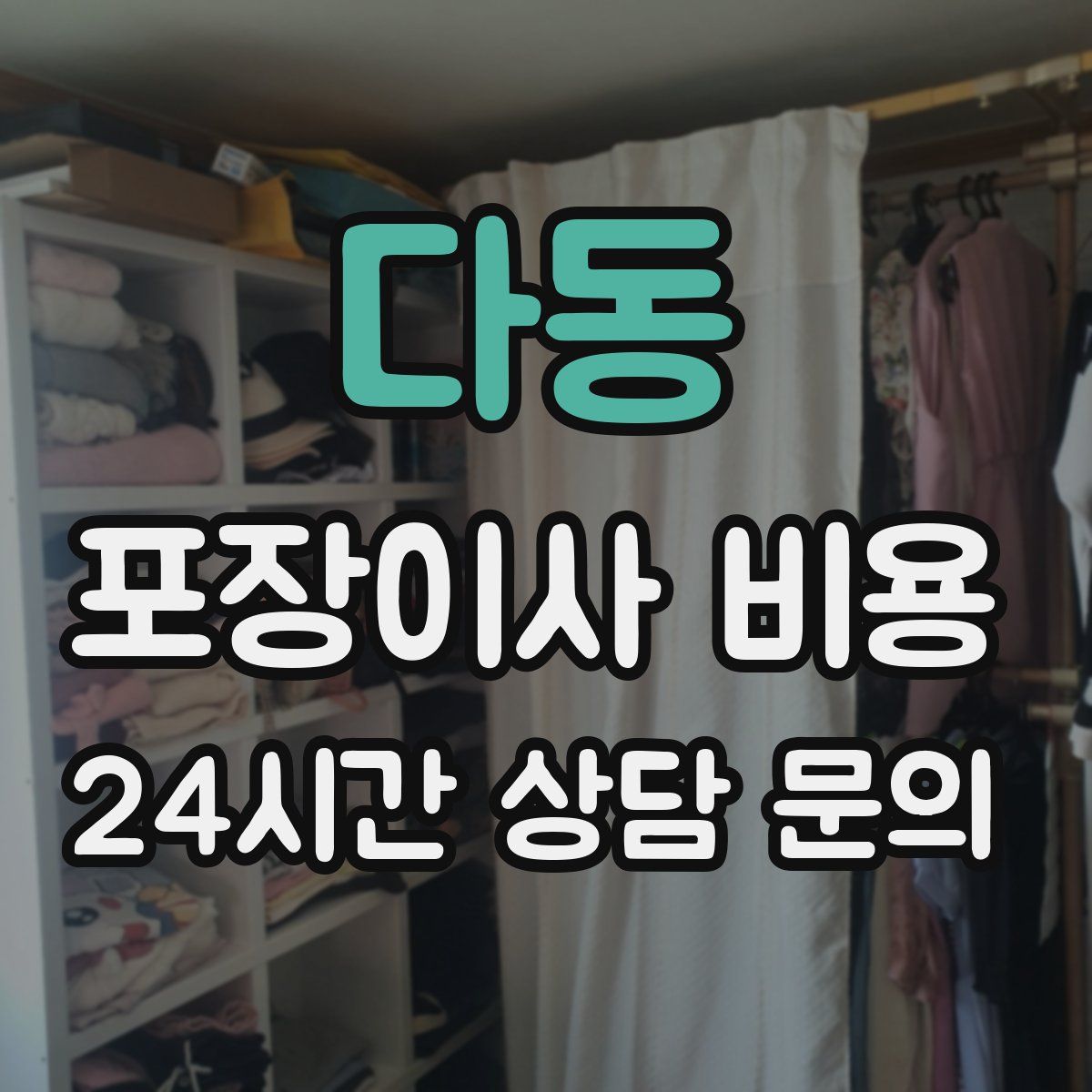 다동 포장이사 비용