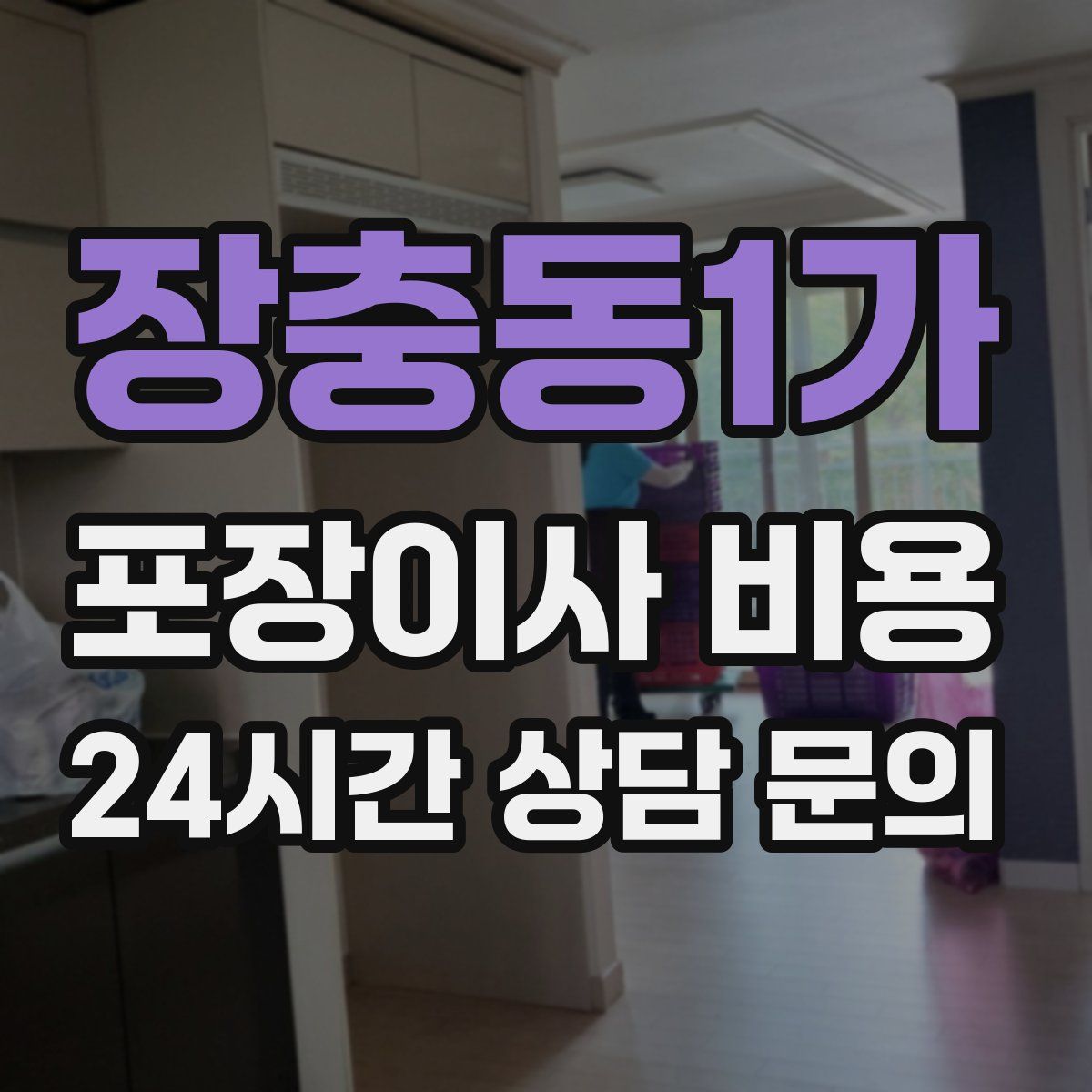 장충동1가 포장이사 비용