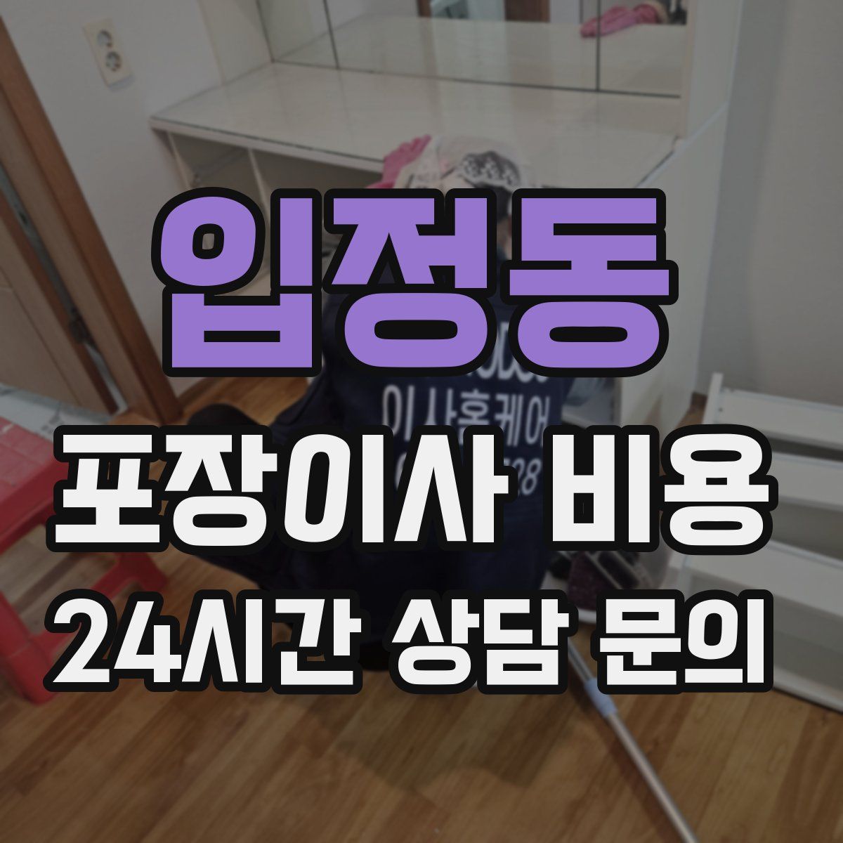 입정동 포장이사 비용