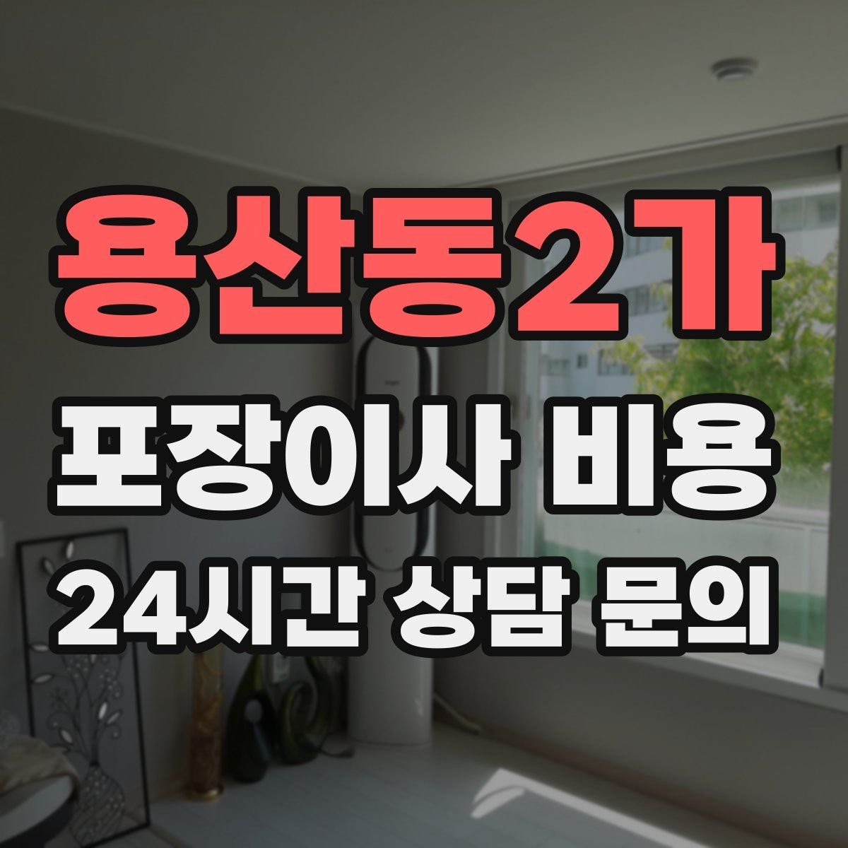 용산동2가 포장이사 비용