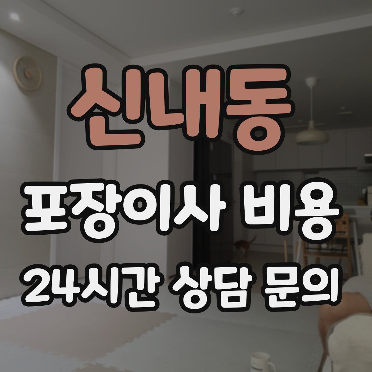 신내동 포장이사 비용