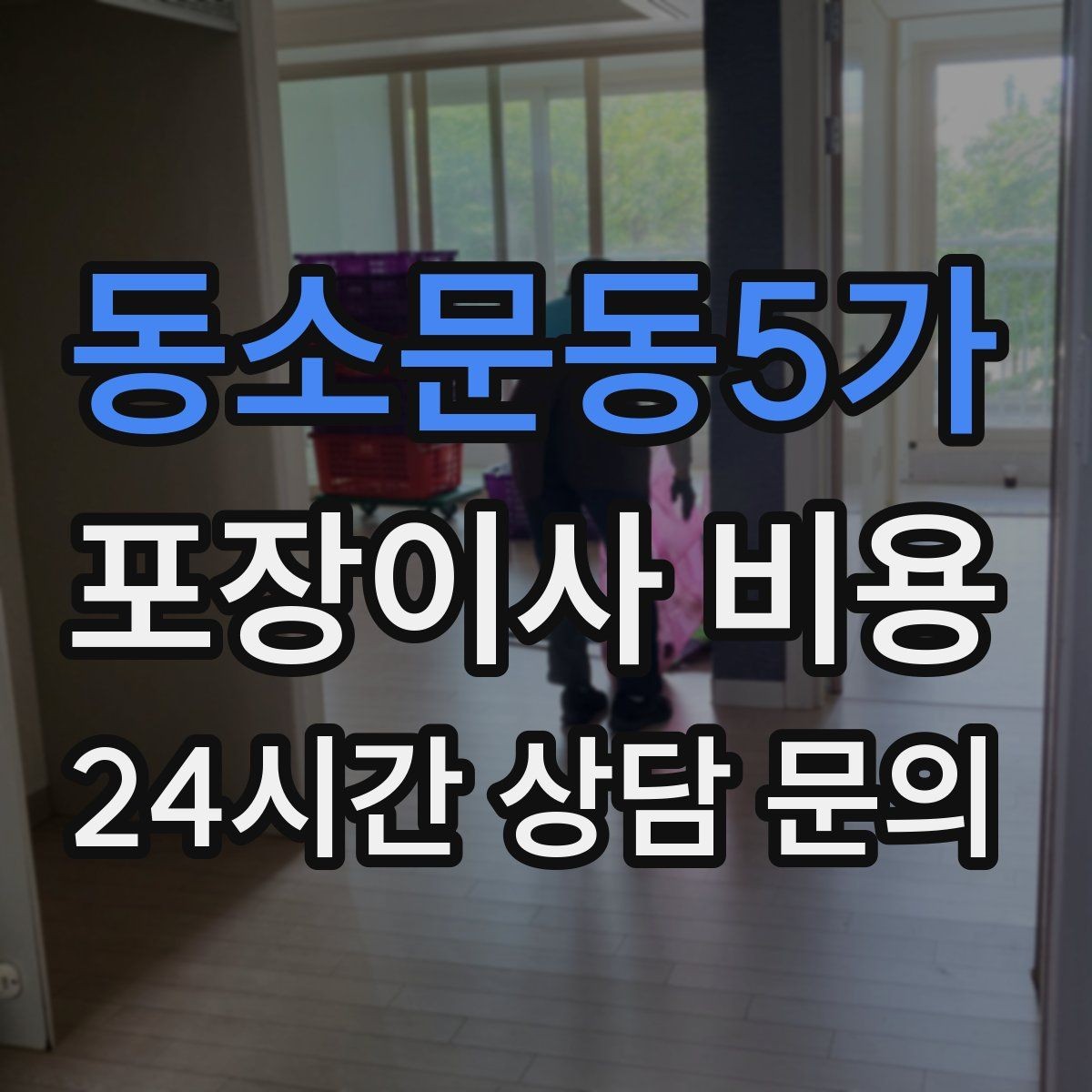 동소문동5가 포장이사 비용 입주 날짜가 안 맞을 때 선택지 비교