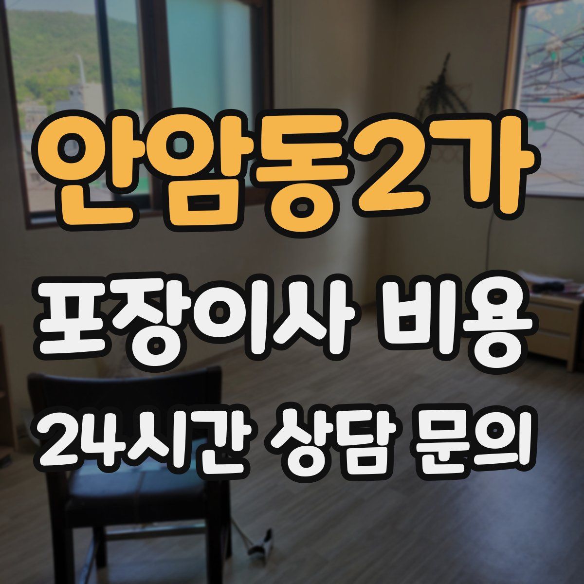 안암동2가 포장이사 비용