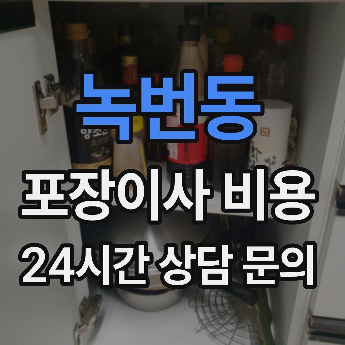 녹번동 포장이사 비용