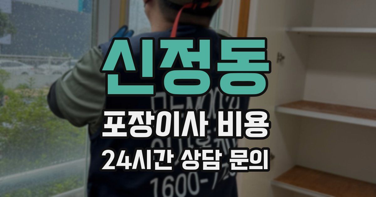 신정동 포장이사 비용