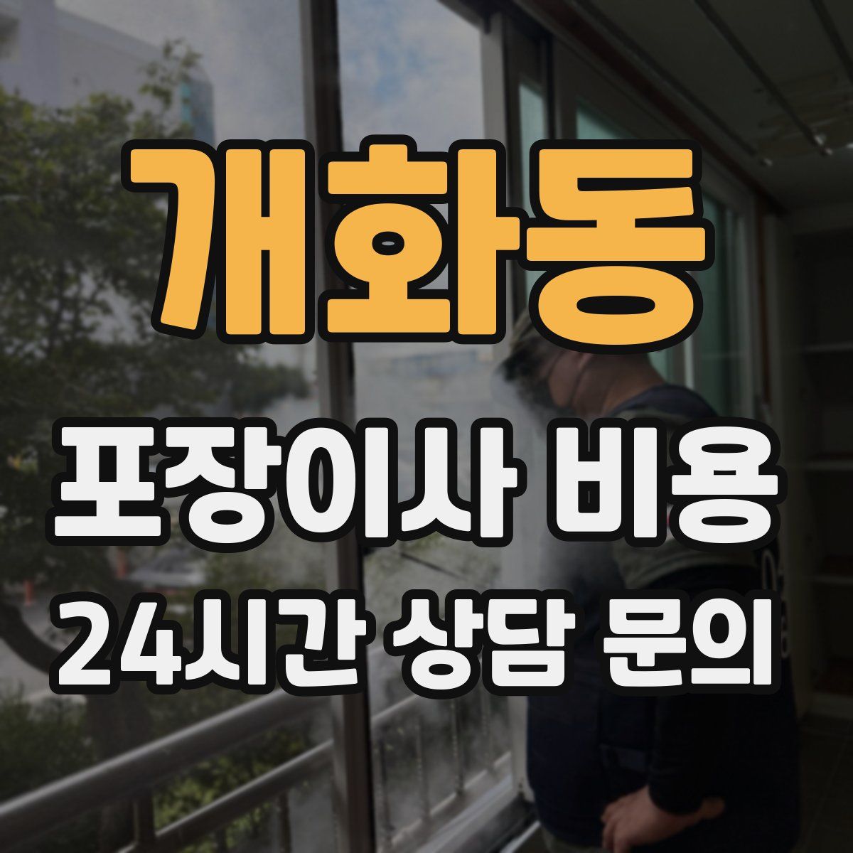 개화동 포장이사 비용