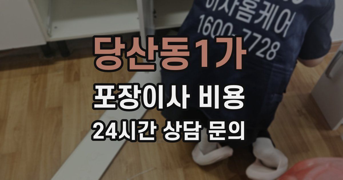 당산동1가 포장이사 비용