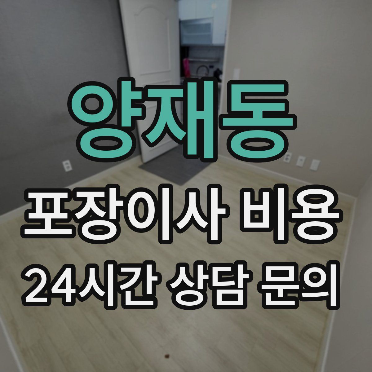 양재동 포장이사 비용