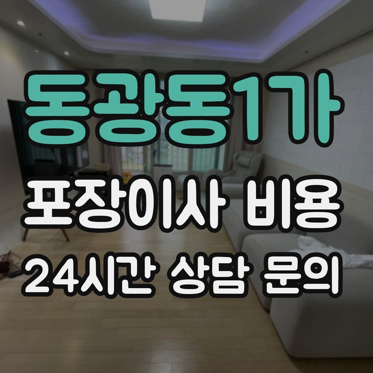 동광동1가 포장이사 비용