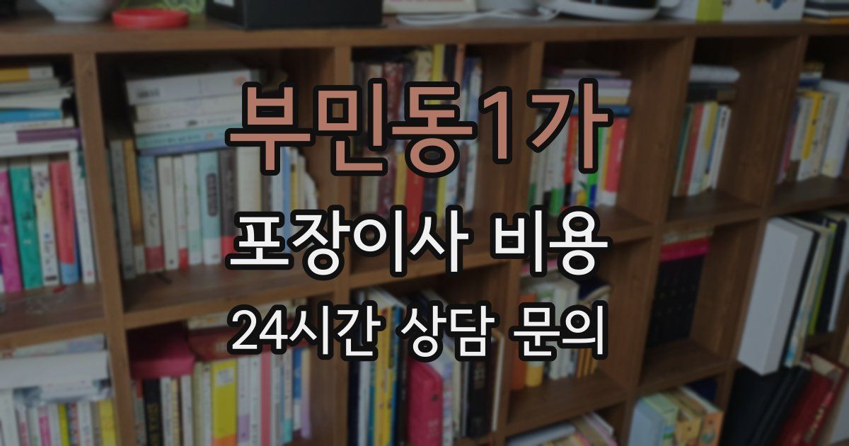 부민동1가 포장이사 비용