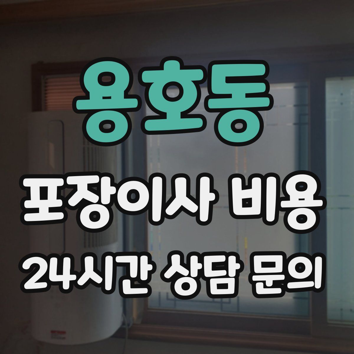 용호동 포장이사 비용