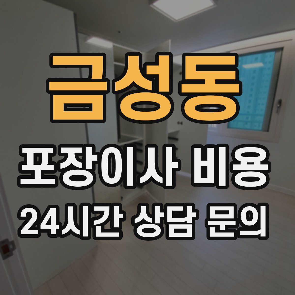 금성동 포장이사 비용