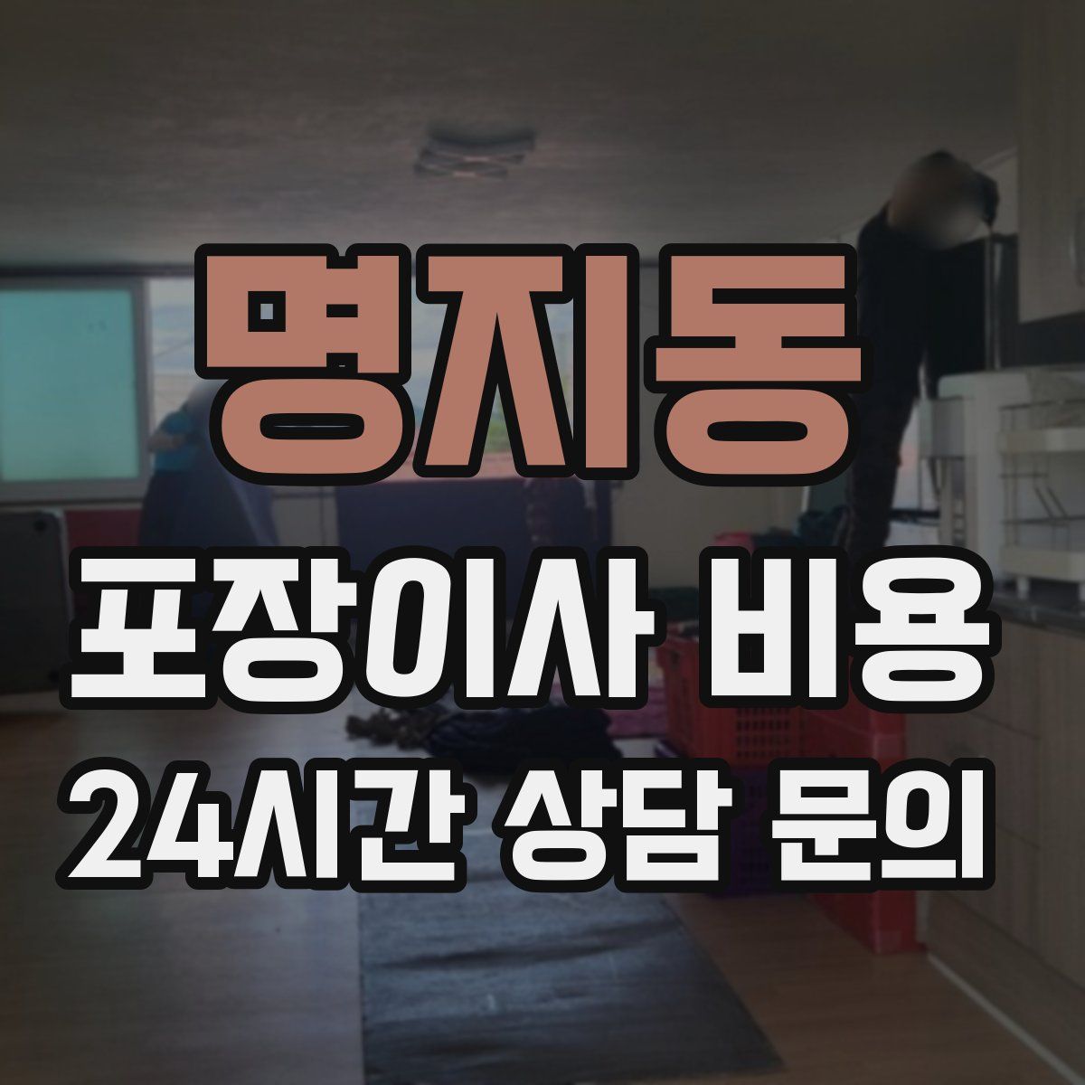 명지동 포장이사 비용
