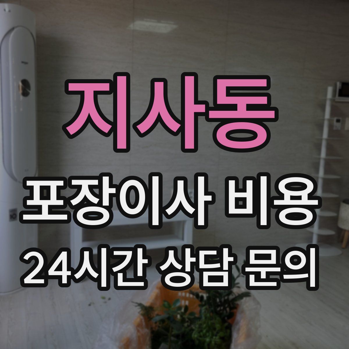 지사동 포장이사 비용