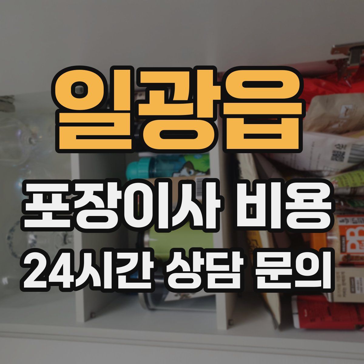 일광읍 포장이사 비용