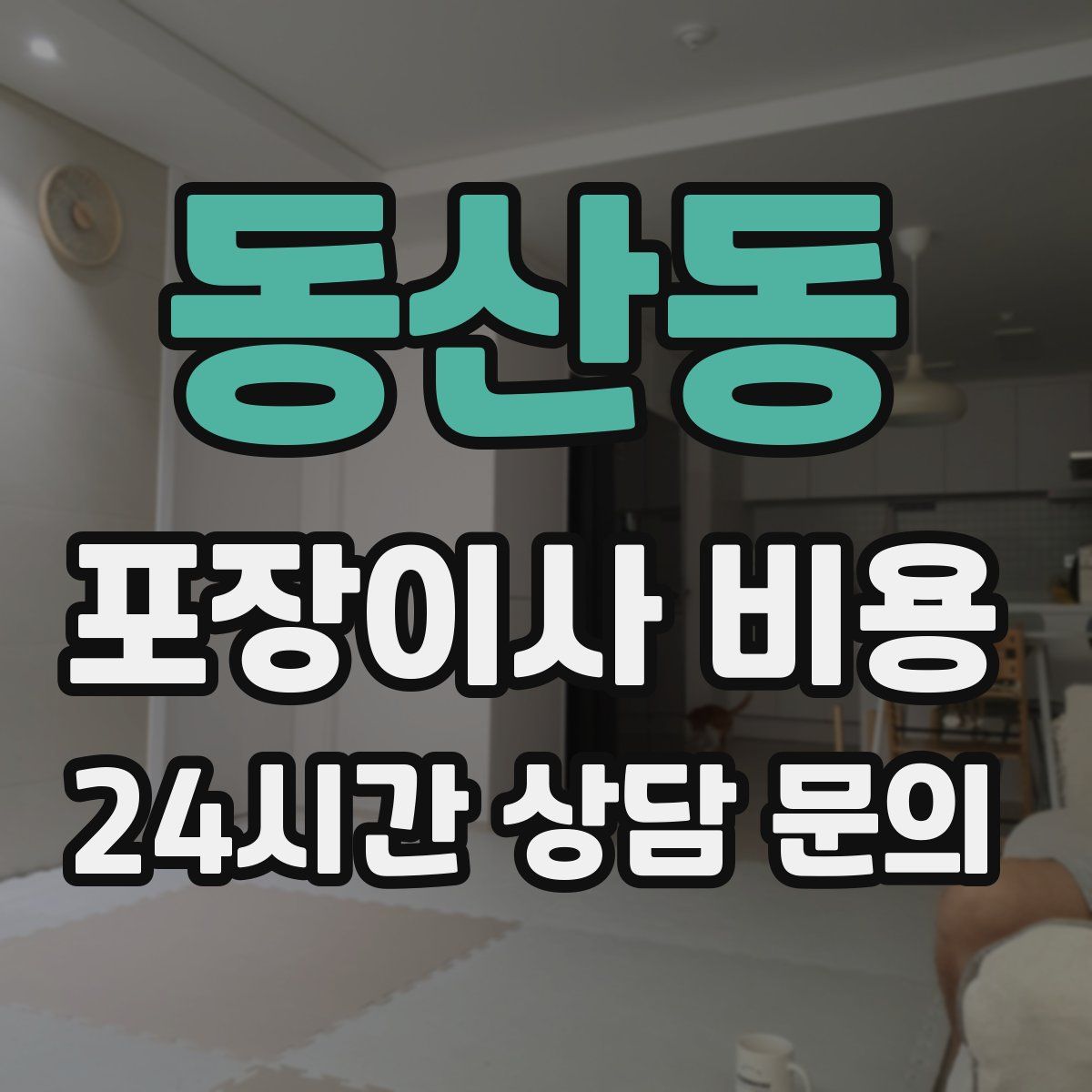 동산동 포장이사 비용