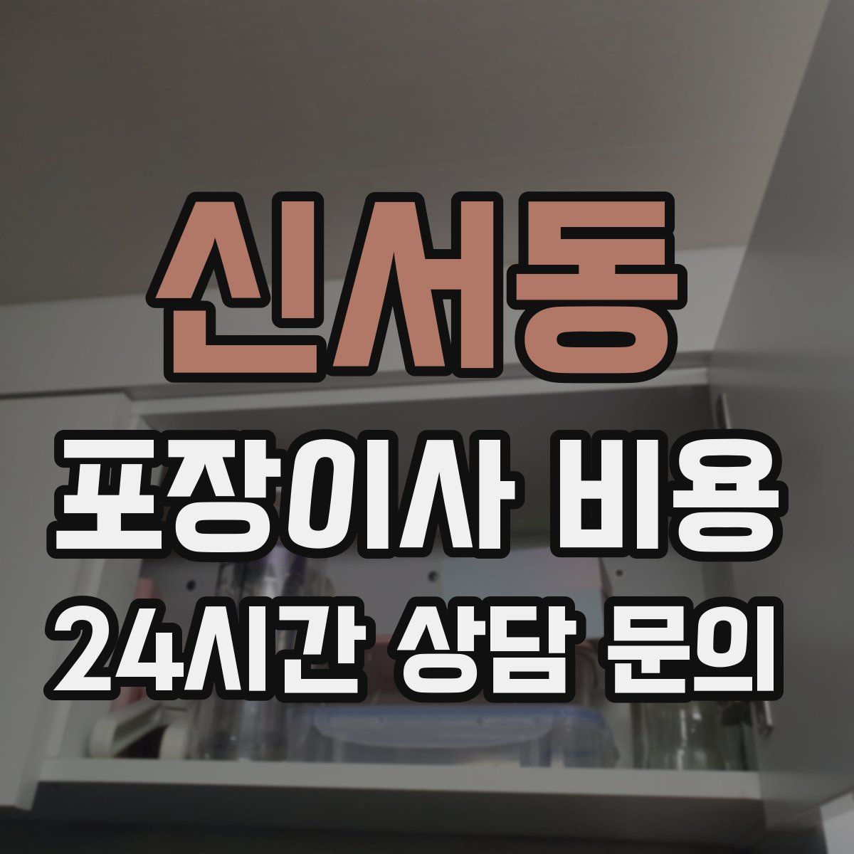 신서동 포장이사 비용
