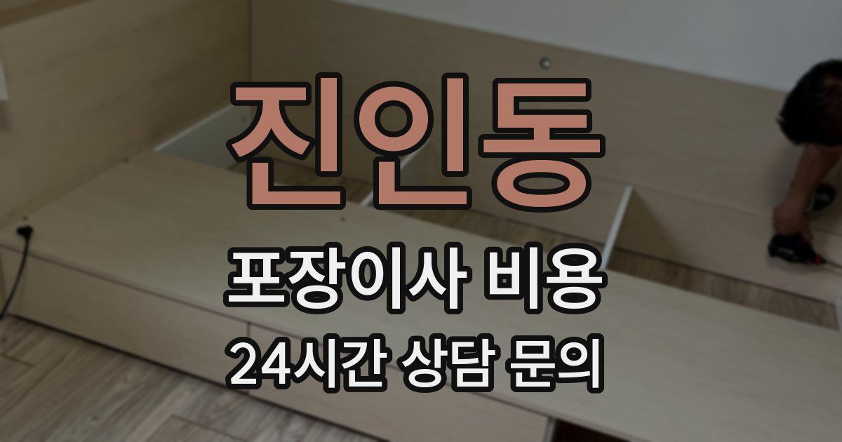 진인동 포장이사 비용