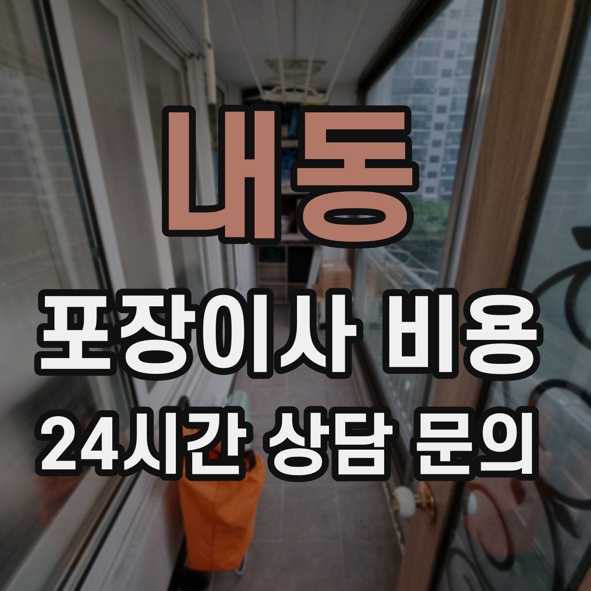 내동 포장이사 비용