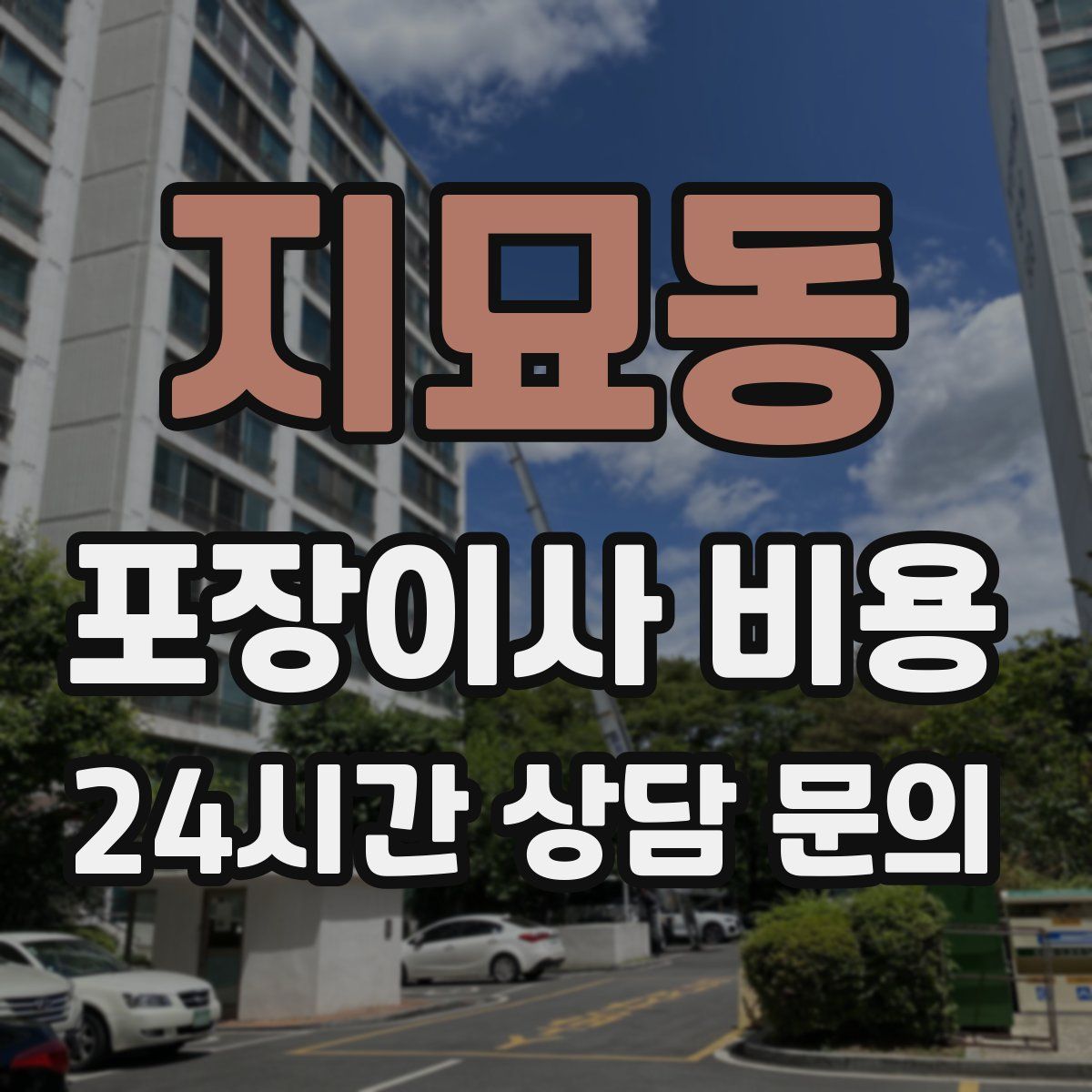 지묘동 포장이사 비용