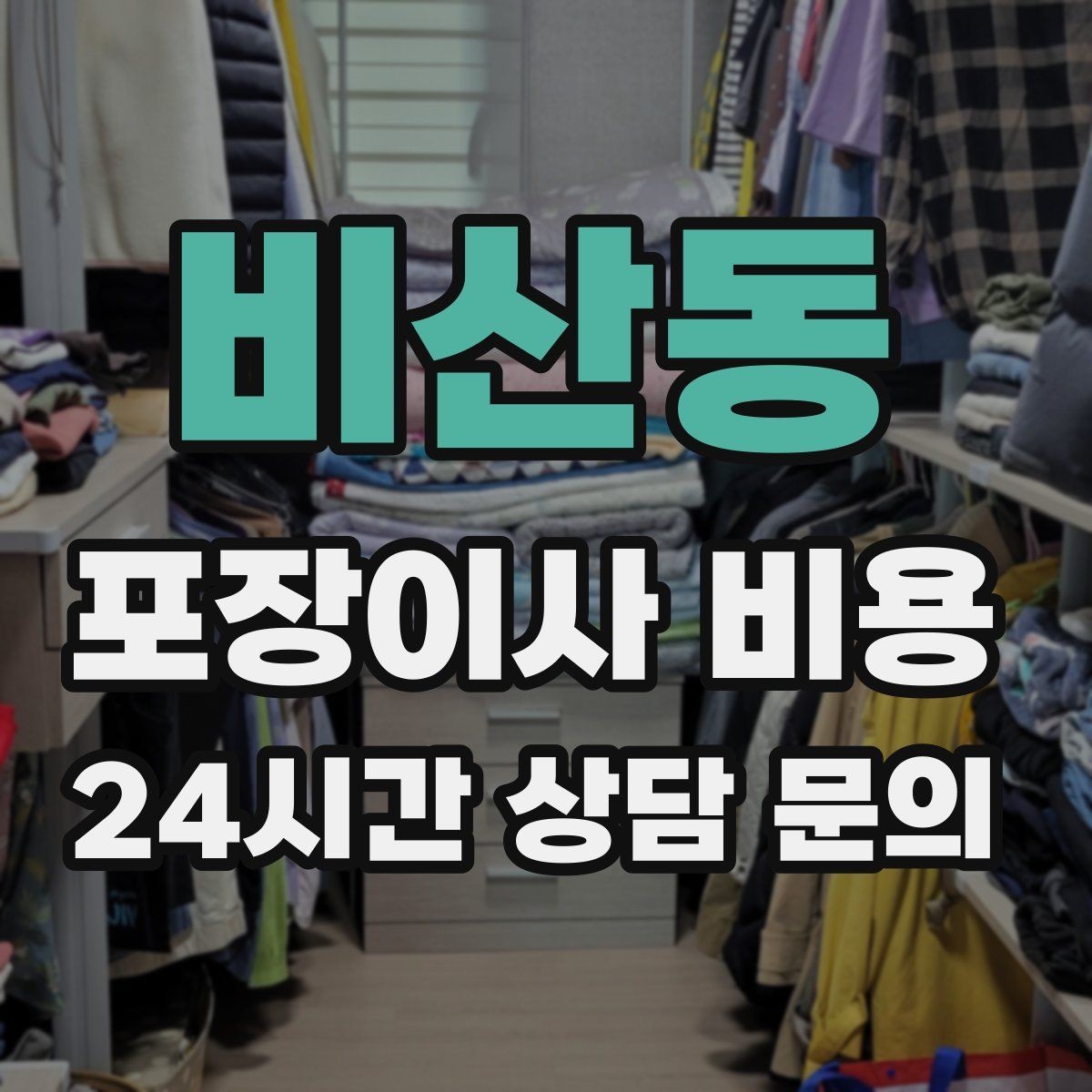 비산동 포장이사 비용 어항·대형 화분이 있을 때 견적 포인트