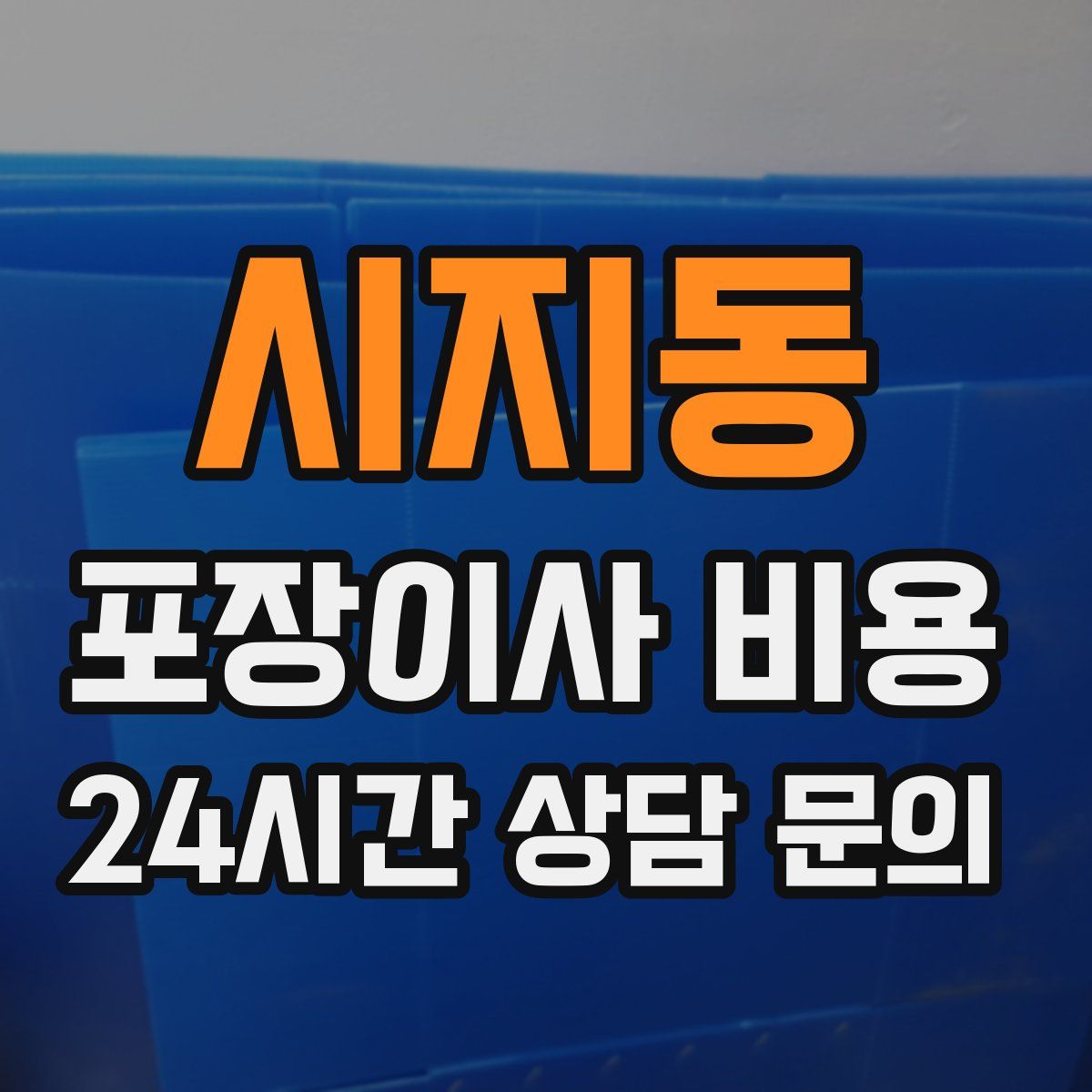 시지동 포장이사 비용