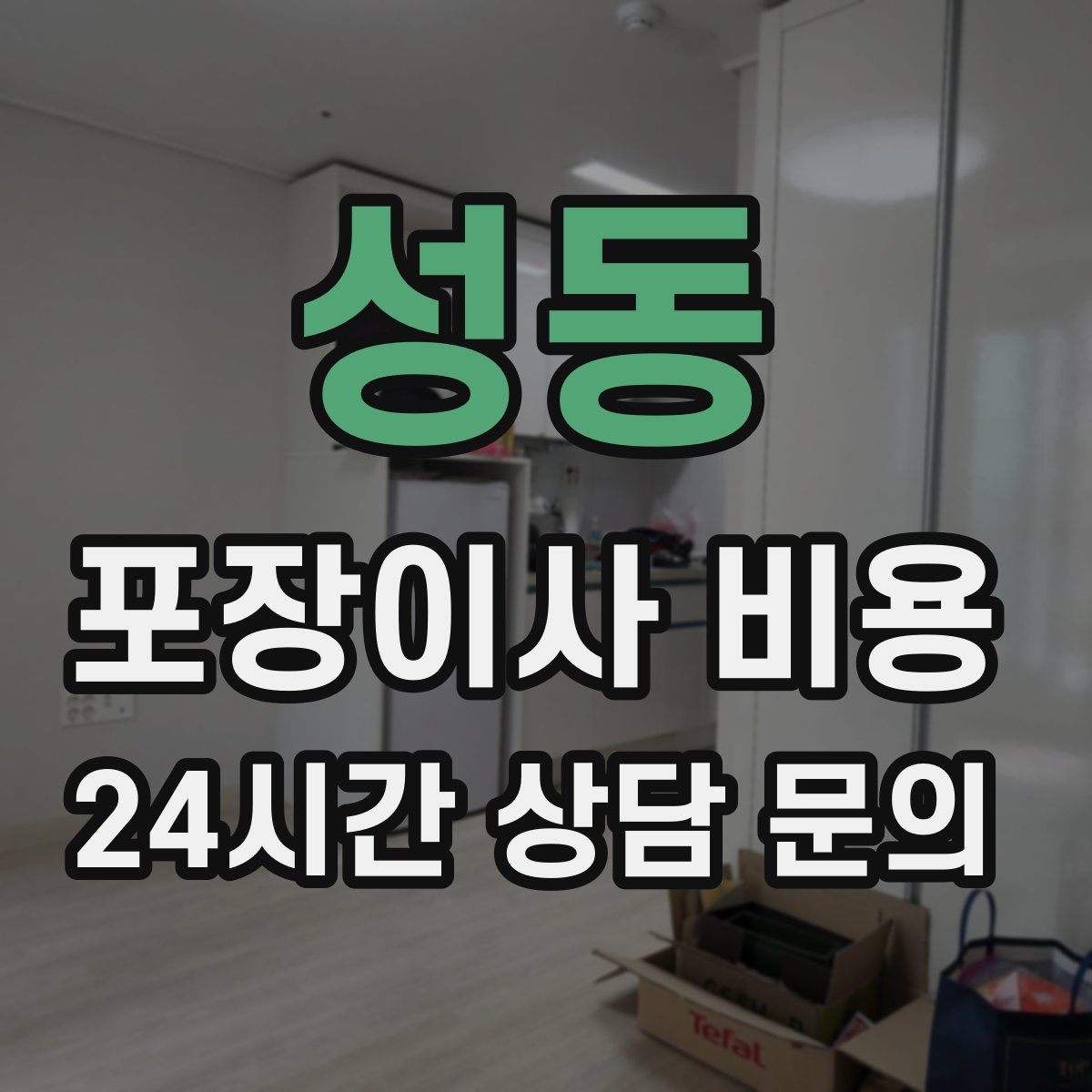 성동 포장이사 비용