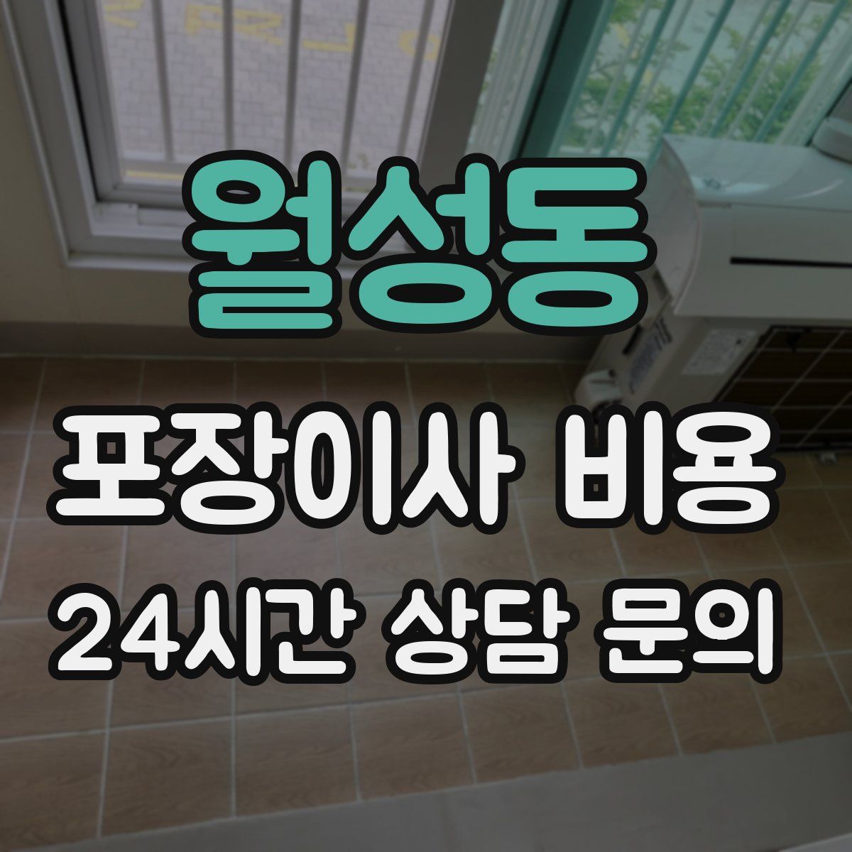 월성동 포장이사 비용