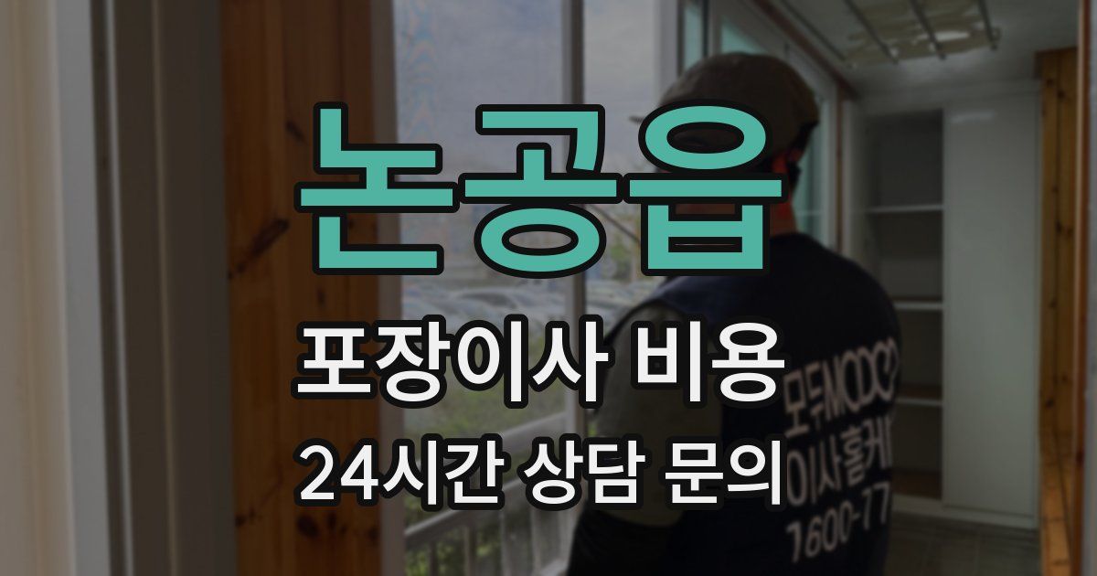 논공읍 포장이사 비용